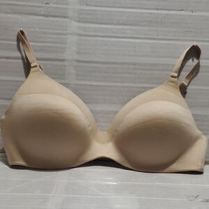 DKNY Seamless Wire Free Push Up Tan Bra Size 34C